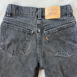 LEVI'S 550 Vintage Relaxed Fit Student Jeans Size 27x28 Black Wash Size 1995 90s
